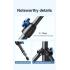 RTAKO RLD-001, Adjustable Height, Universal Compatibility, Lightweight and Portable, Non-Slip Feet, Matte Finish Carbon Steel Tripod 1.7M - Black